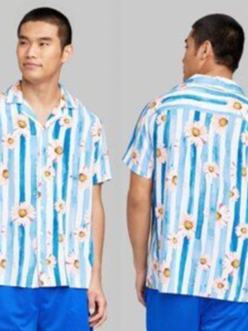 Original Use Men's Daisy Print Shirt - XL